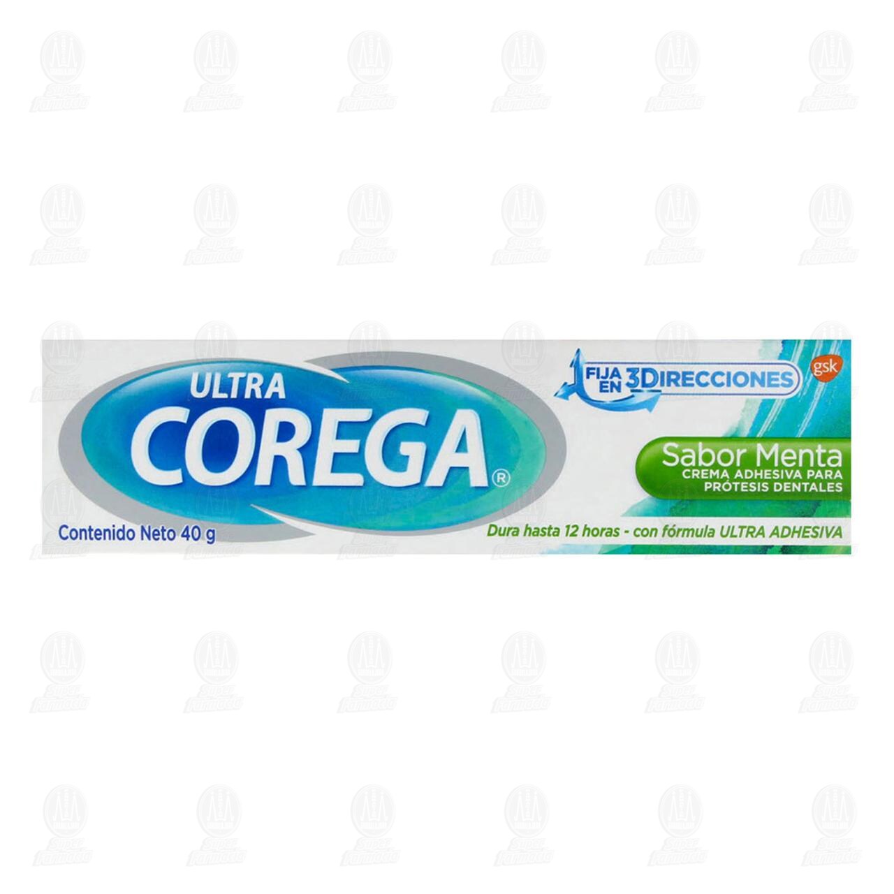 Corega Ultra Crema Adhesiva para Prótesis Dentales Sabor a Menta, 40 gr. image number 1