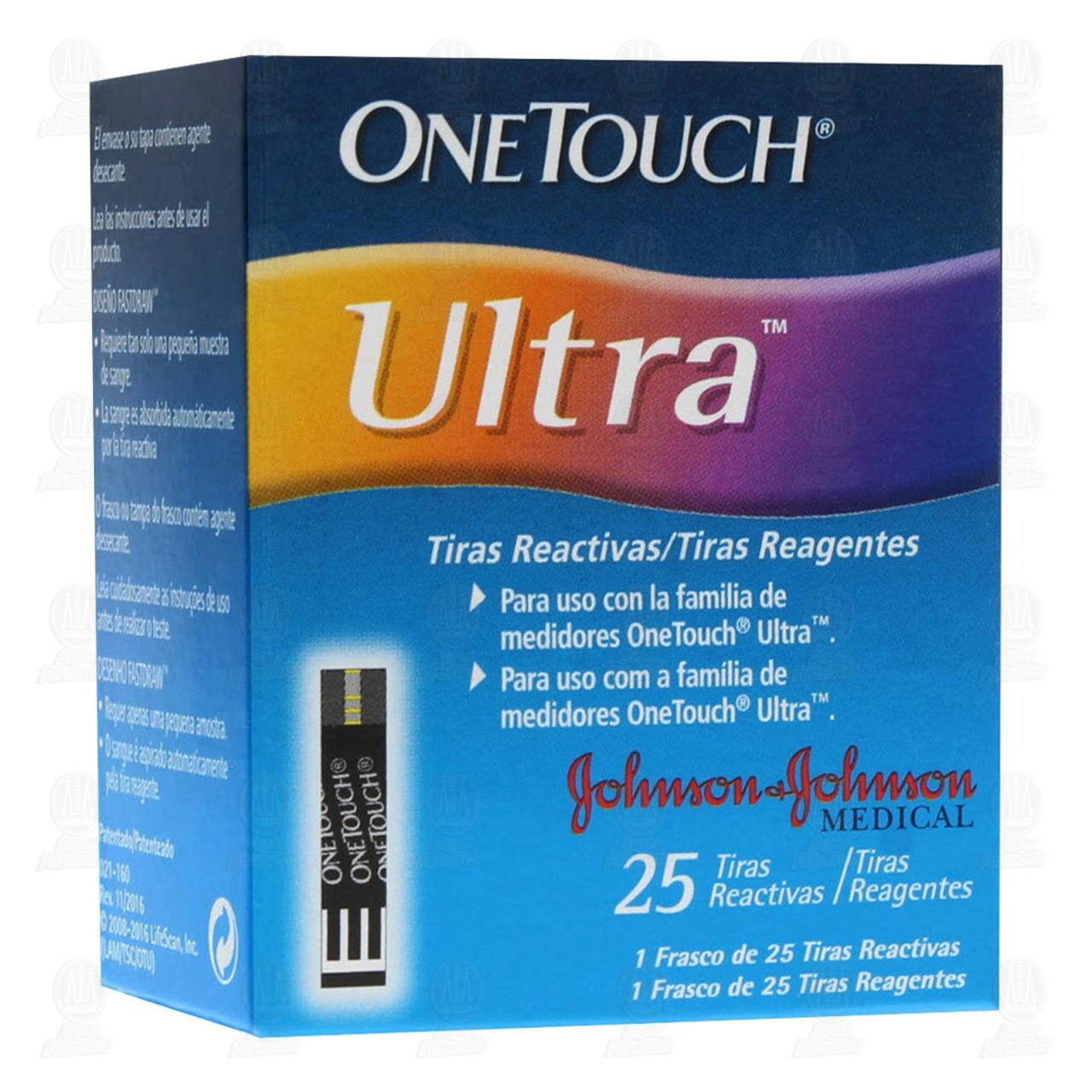 One Touch Ultra Tiras Reactivas, 25 pzas. image number 0
