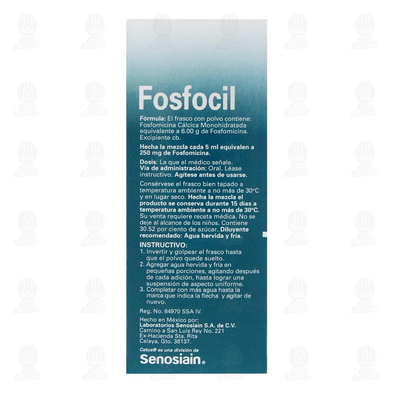 Fosfocil Suspensi&oacute;n 250mg/5ml, 120 ml. image number 2
