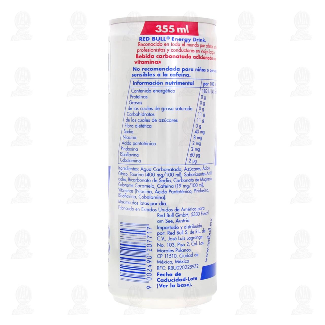 Bebida Energética Red Bull Energy Drink, 355 ml. image number 2