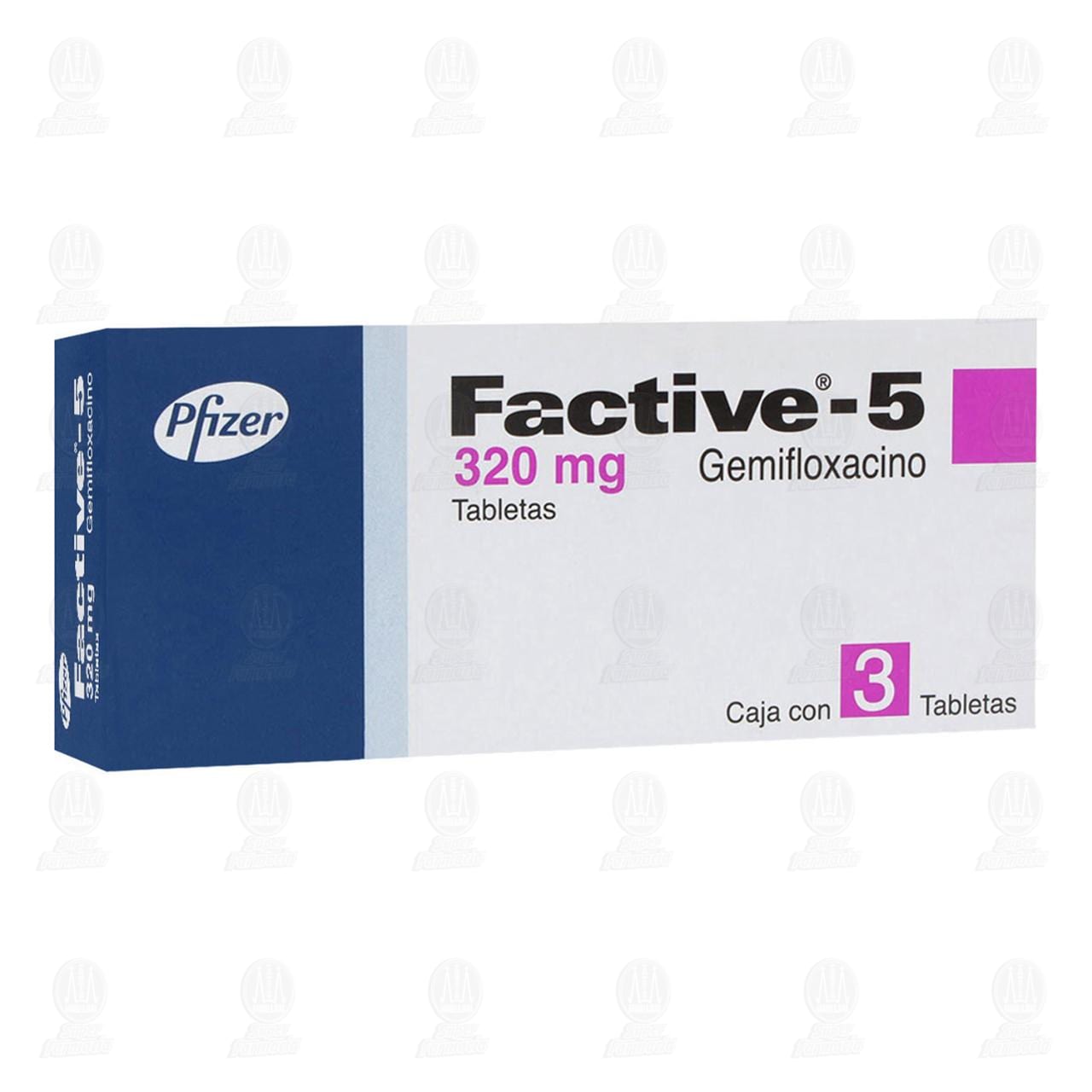 Imagen para Factive-5 320 mg, 3 Tabletas.