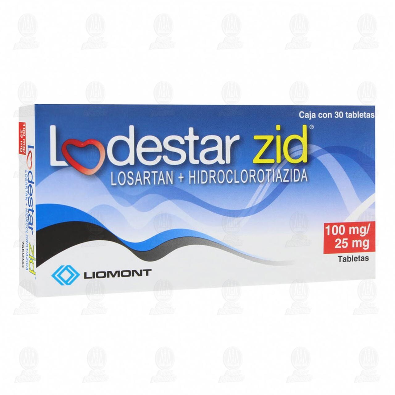Lodestar Zid 100mg/25mg, 30 Tabletas.