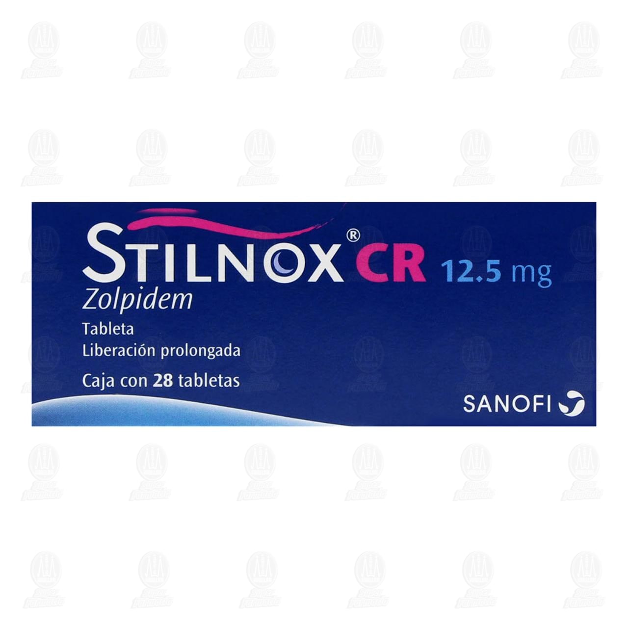 Stilnox CR 12.5 mg, 28 Tabletas. image number 1