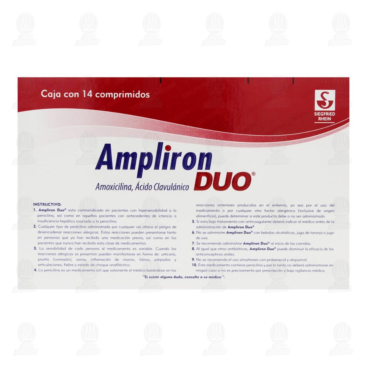 Ampliron Duo 875mg/125mg, 14 Comprimidos. image number 2