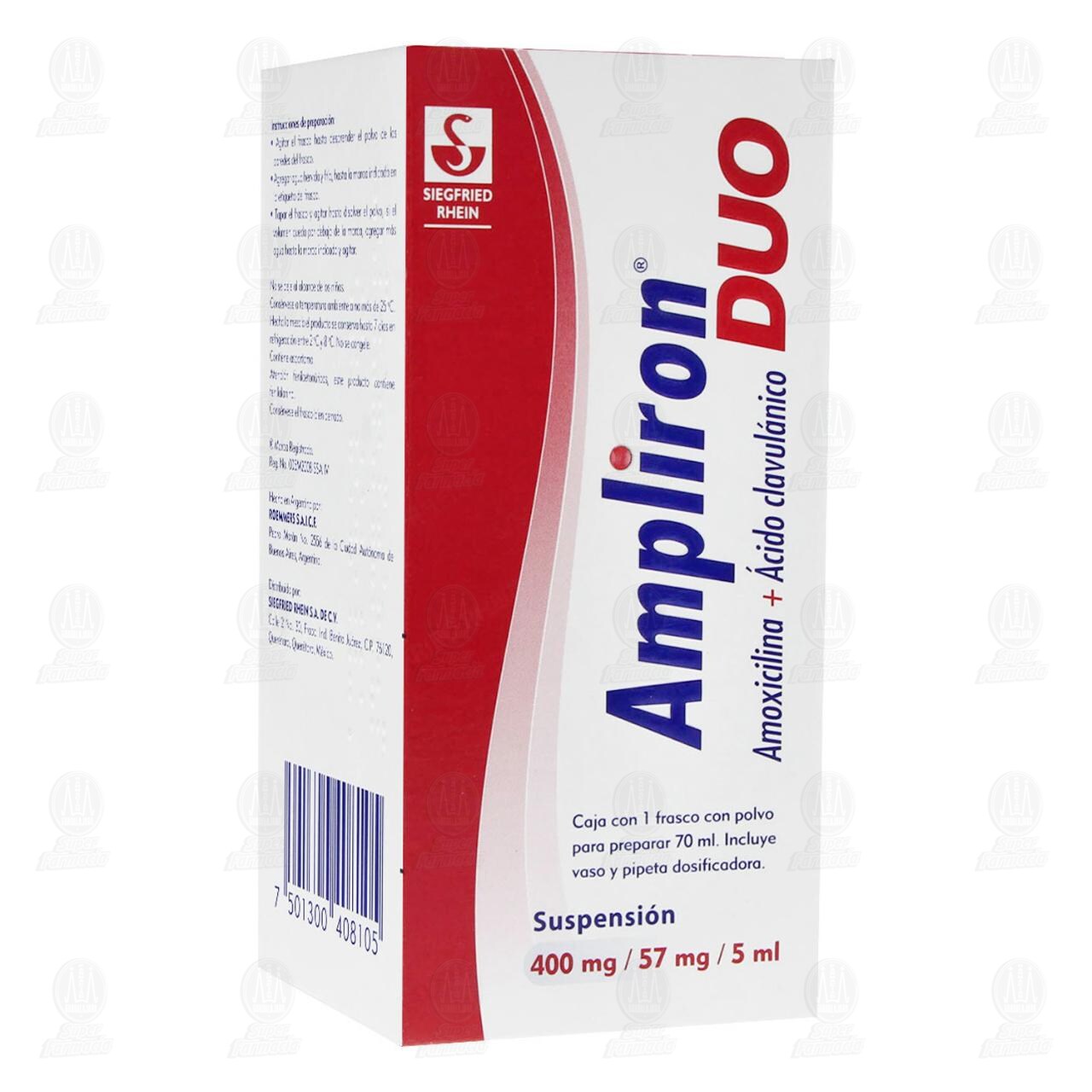 Ampliron Duo Suspensi&oacute;n 400mg/57mg/5ml, 70 ml. image number 0