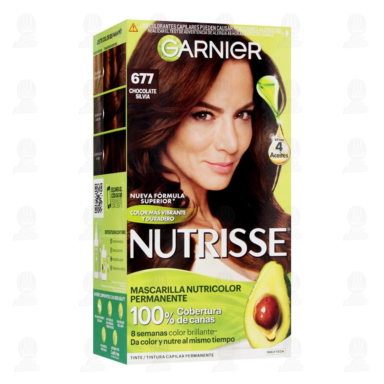 Tinte Garnier Nutrisse Color Chocolate Silvia (677), 1 pz. image number 0