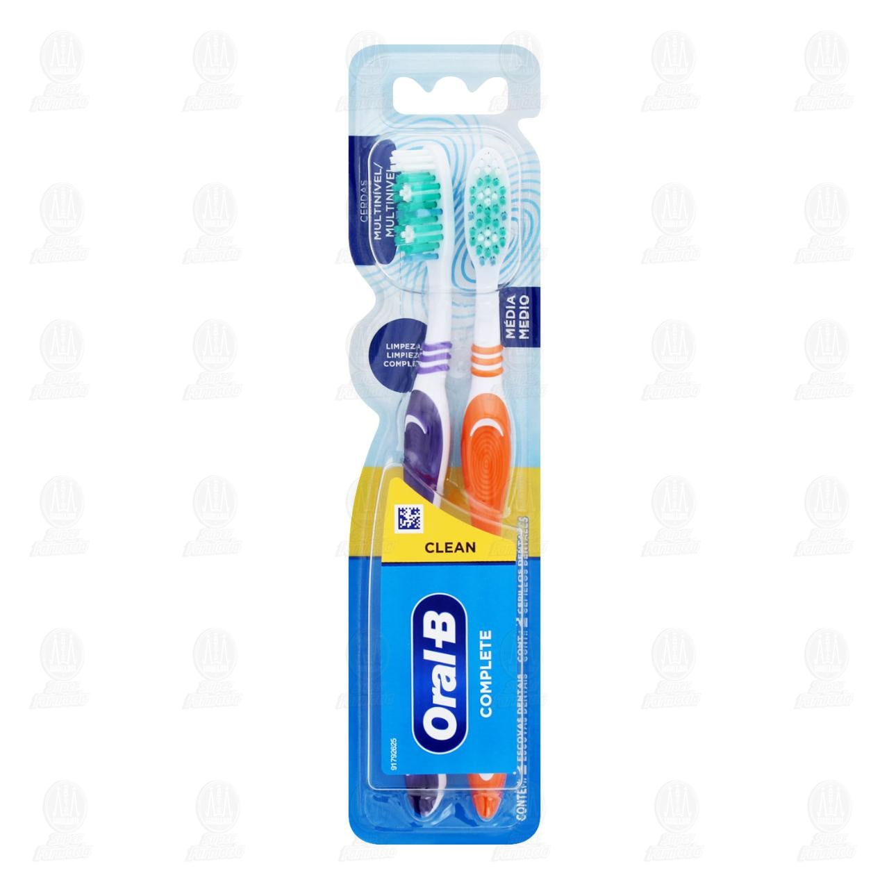 Cepillo Dental Oral-B Clean Complete, 2 pzas.