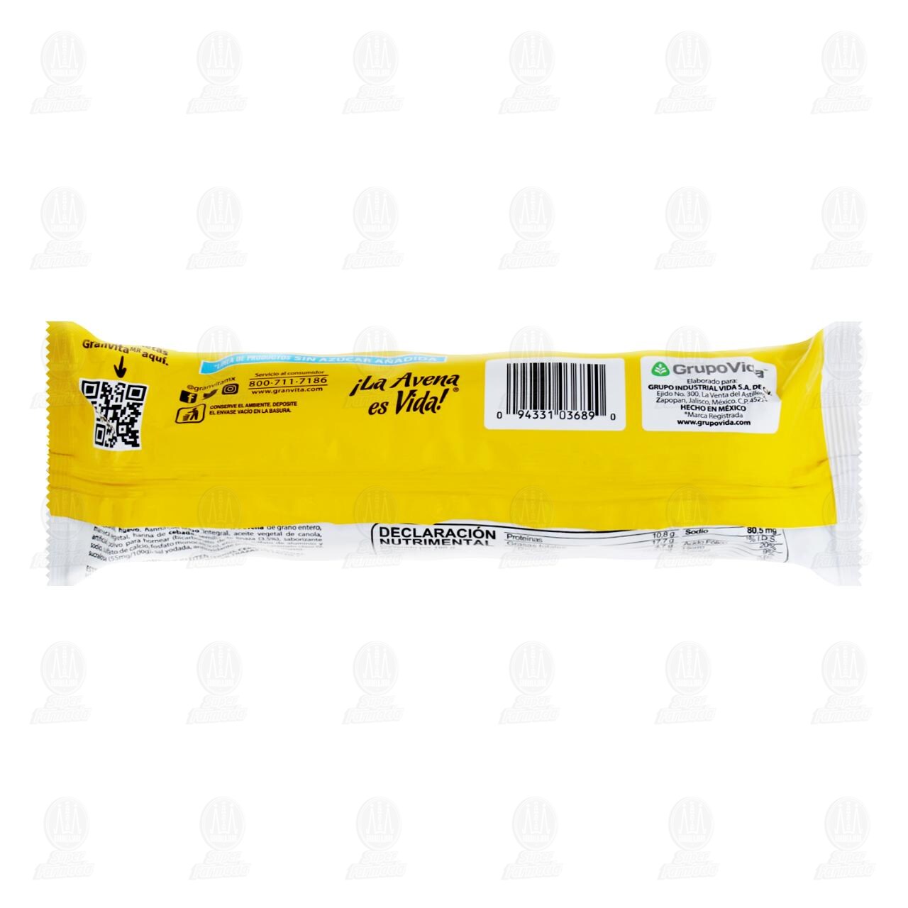 Galletas Hojuelitas Granvita con Linaza Sabor Vainilla, 112 gr. image number 1