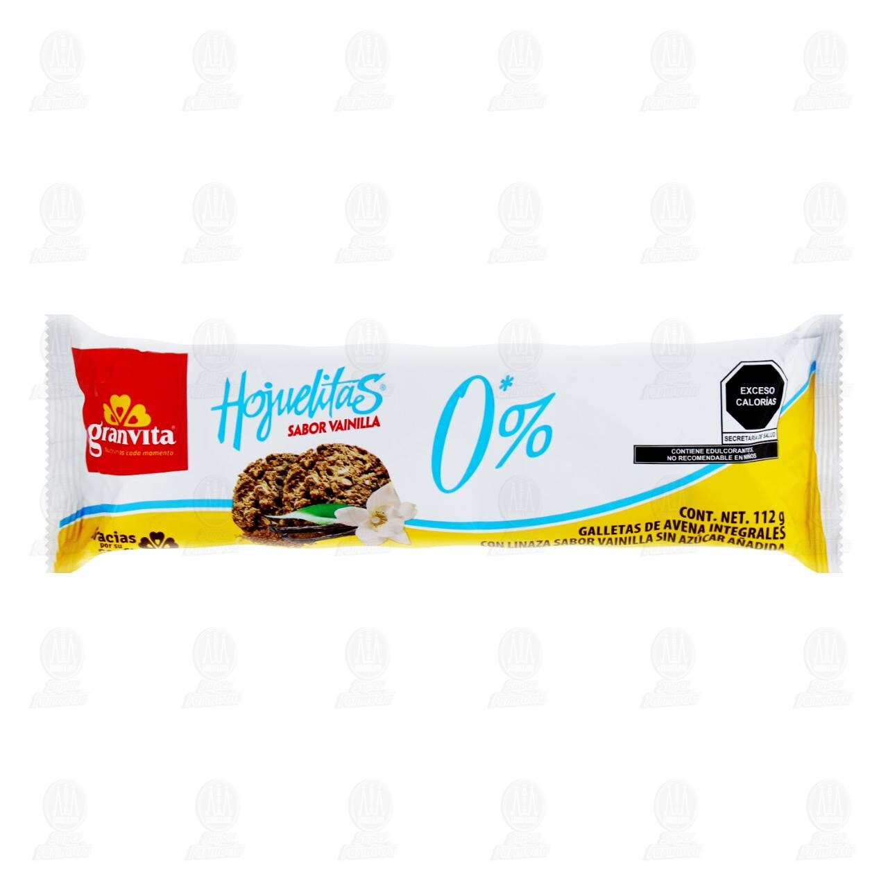 Galletas Hojuelitas Granvita con Linaza Sabor Vainilla, 112 gr. image number 0