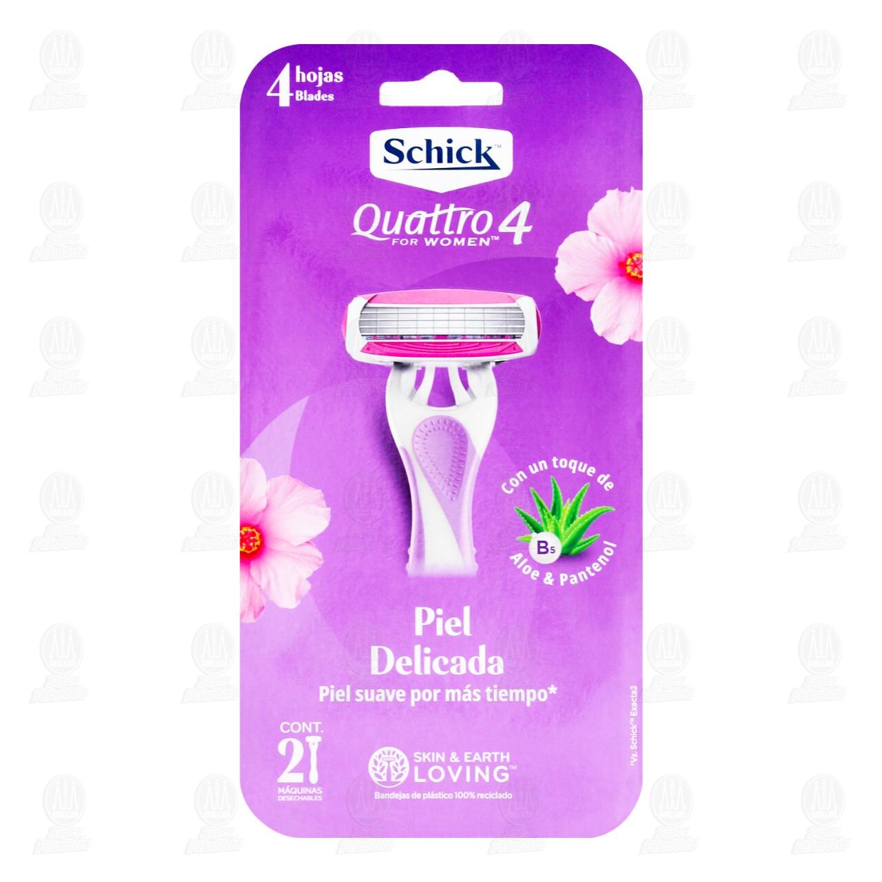 M&aacute;quinas para Afeitar Schick Quattro For Women, 2 pzas. image number 0