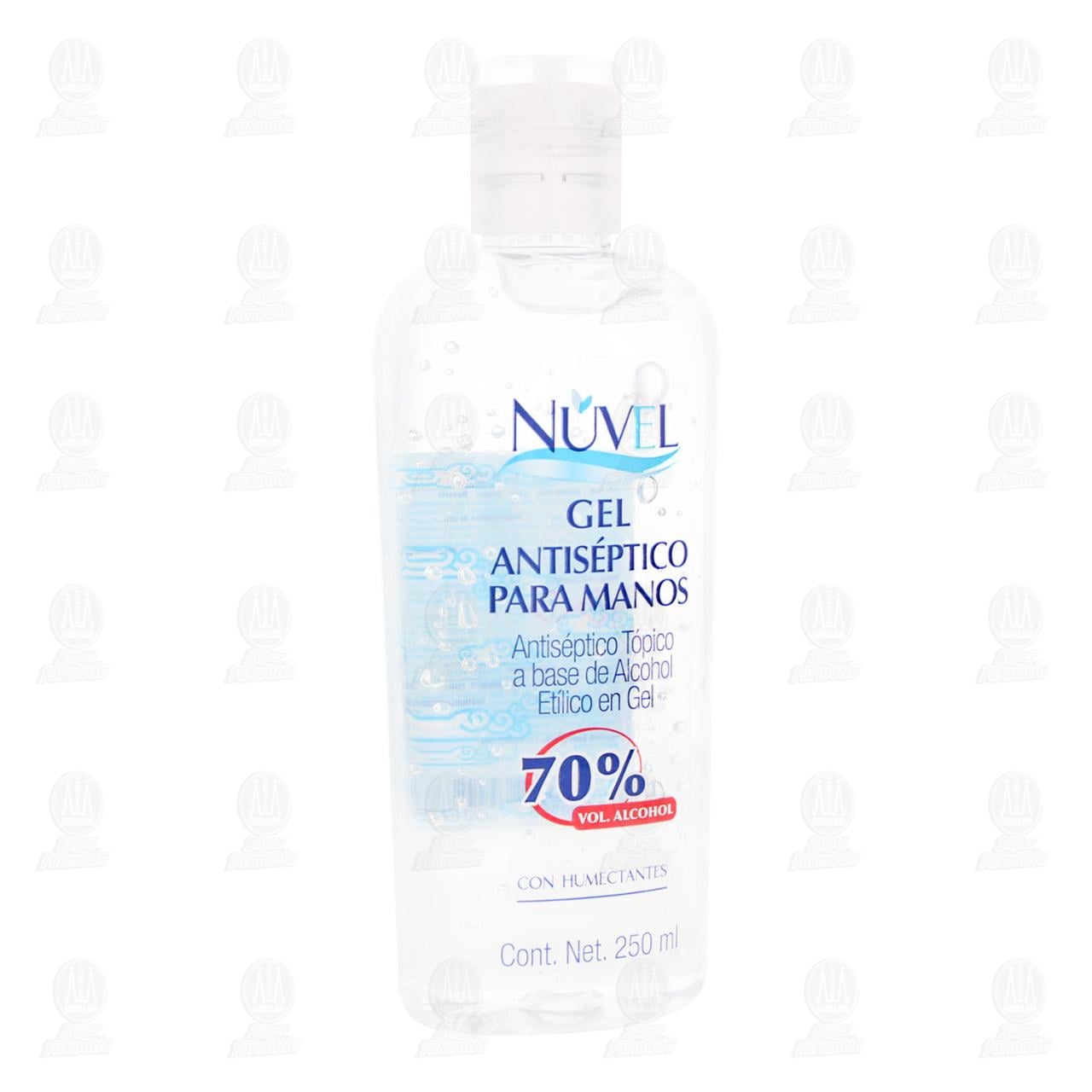 Gel Antiséptico Nuvel para Manos, 250 ml.