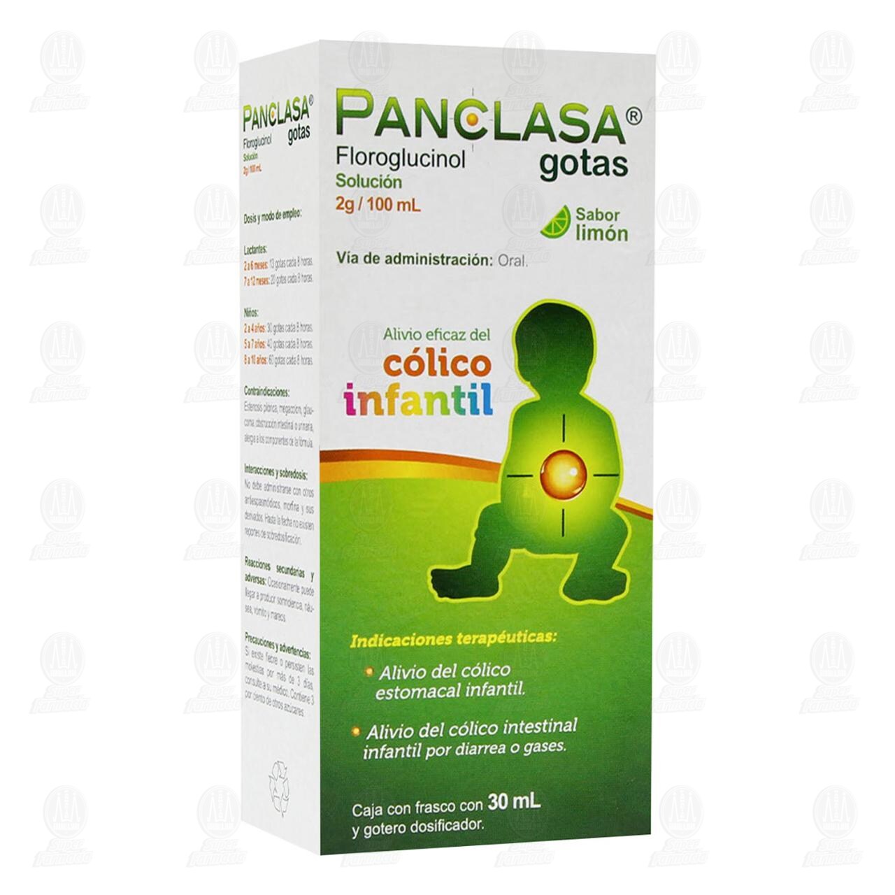 Panclasa 2gr/100ml Solución Sabor Limón, 30 ml.