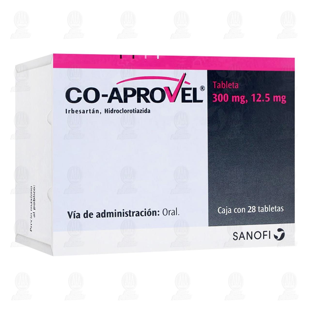 Imagen para Coaprovel 300mg/12.5mg 28 Tabletas (Irbesartán, Hidroclorotiazida)