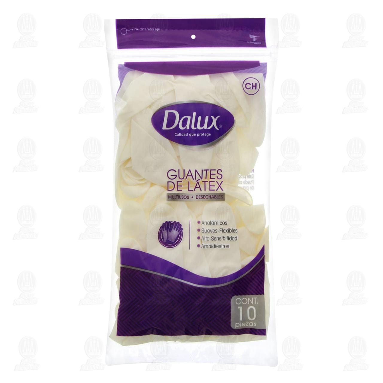 Imagen para Guante Dalux Látex Chico 10pzas