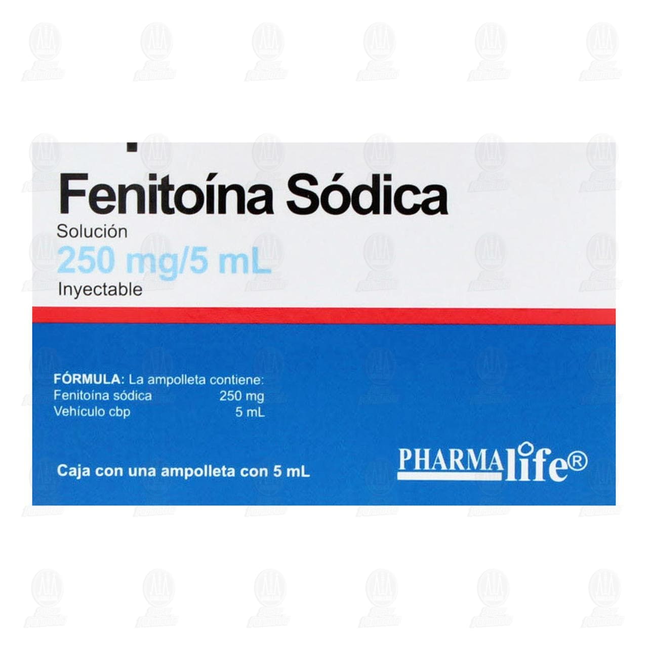 Fenito&iacute;na S&oacute;dica 250mg/5ml, 1 Ampolleta Pharmalife. image number 2