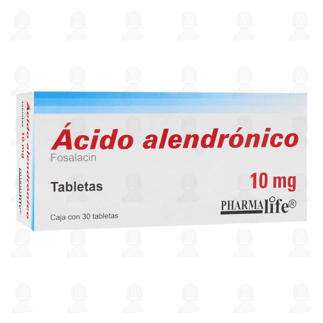Ácido Alendrónico 10 mg, 30 Tabletas Pharmalife. image number 0