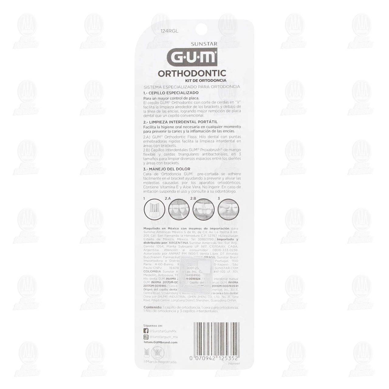 Kit de Ortodoncia Gum Orthodontic, 6 pzas. image number 1