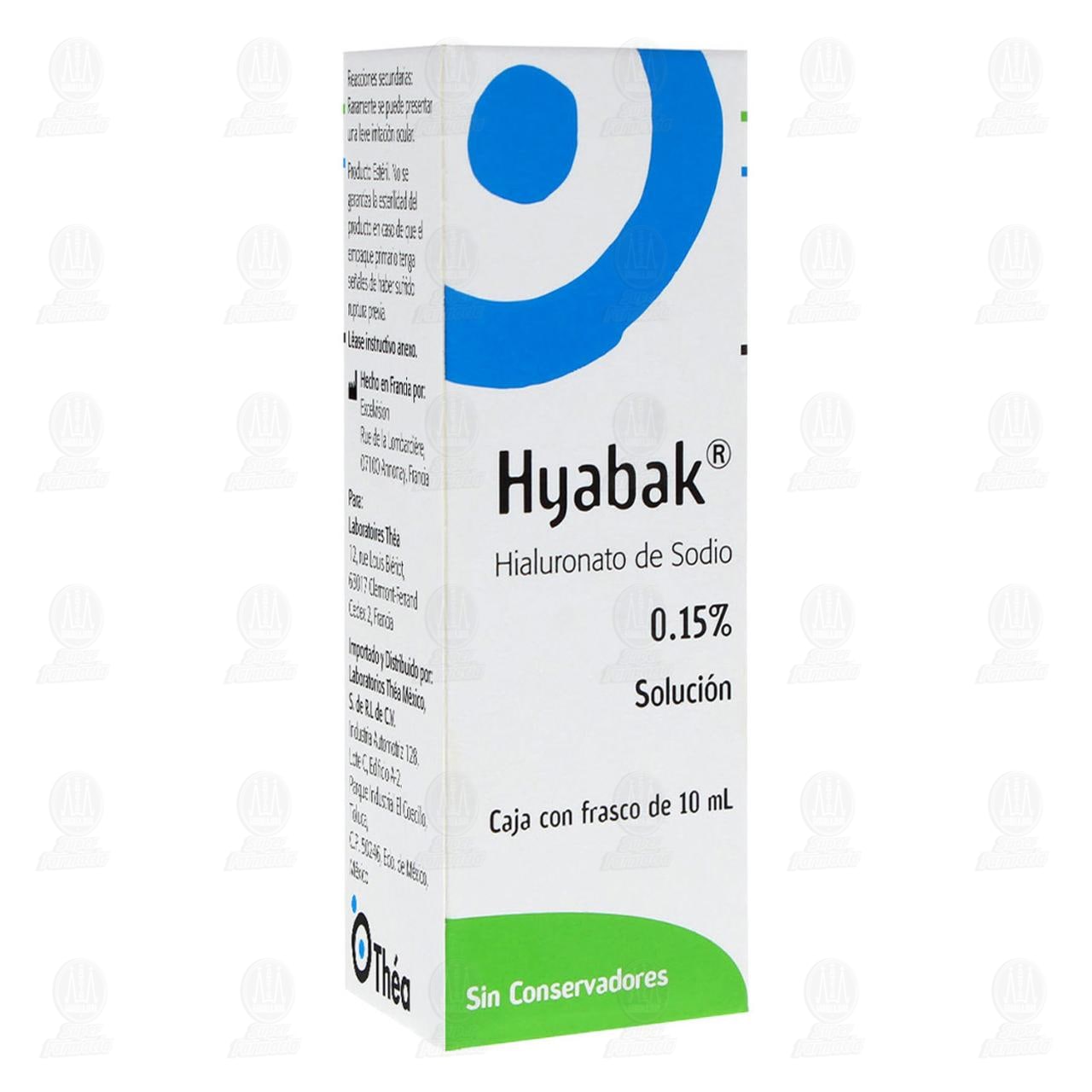 Hyabak 0.15% Solución Oftálmica, 10 ml.