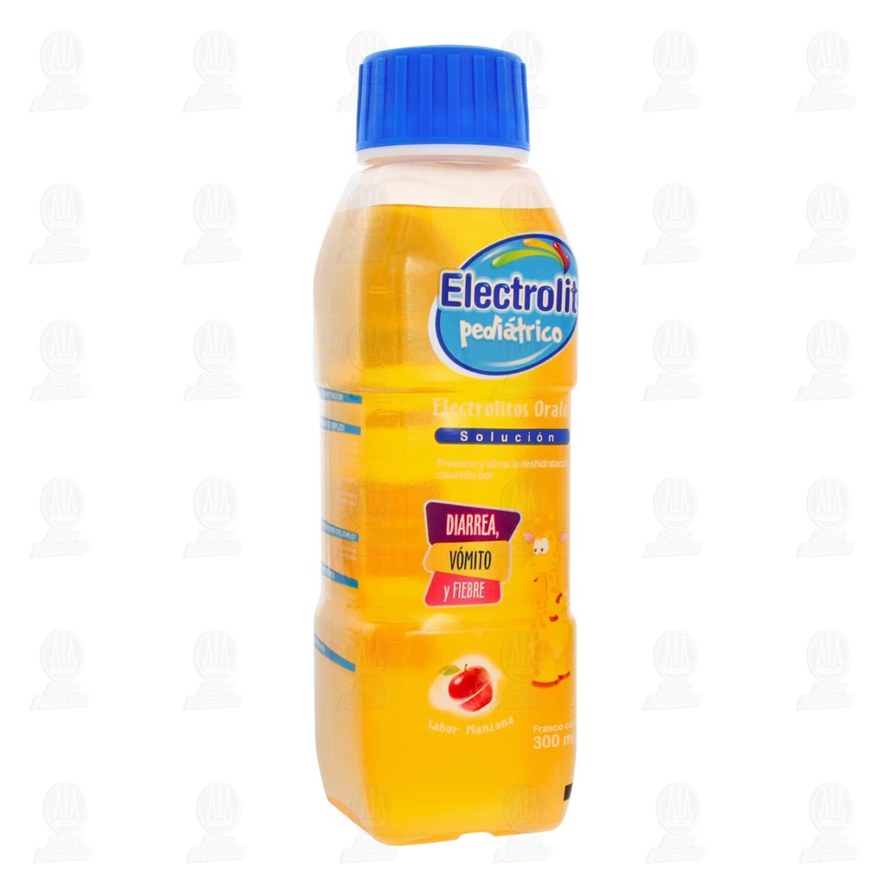 Electrolitos Orales Electrolit Pediátrico Sabor Manzana, 300 ml.