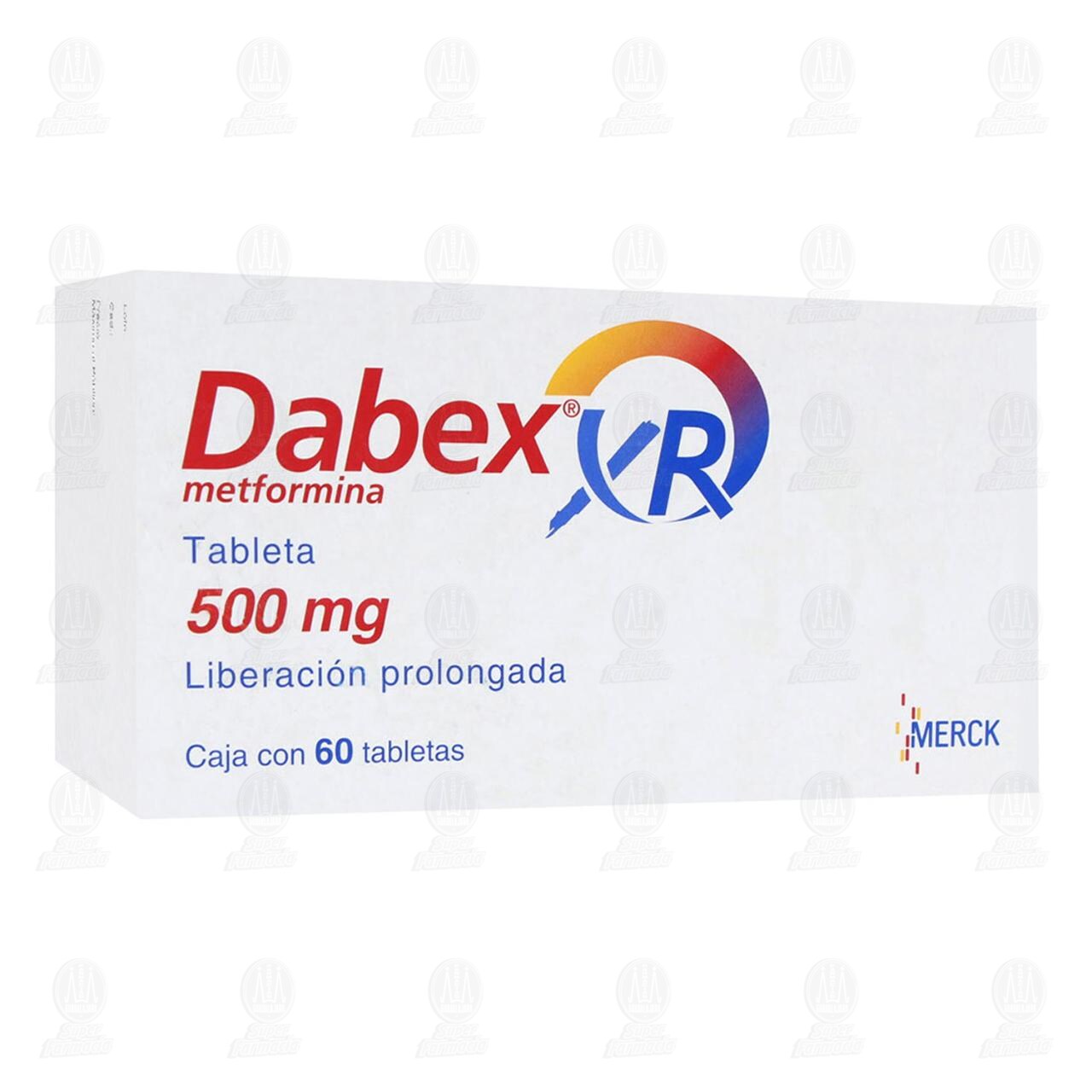 Dabex XR 500 mg, 60 Tabletas. image number 0