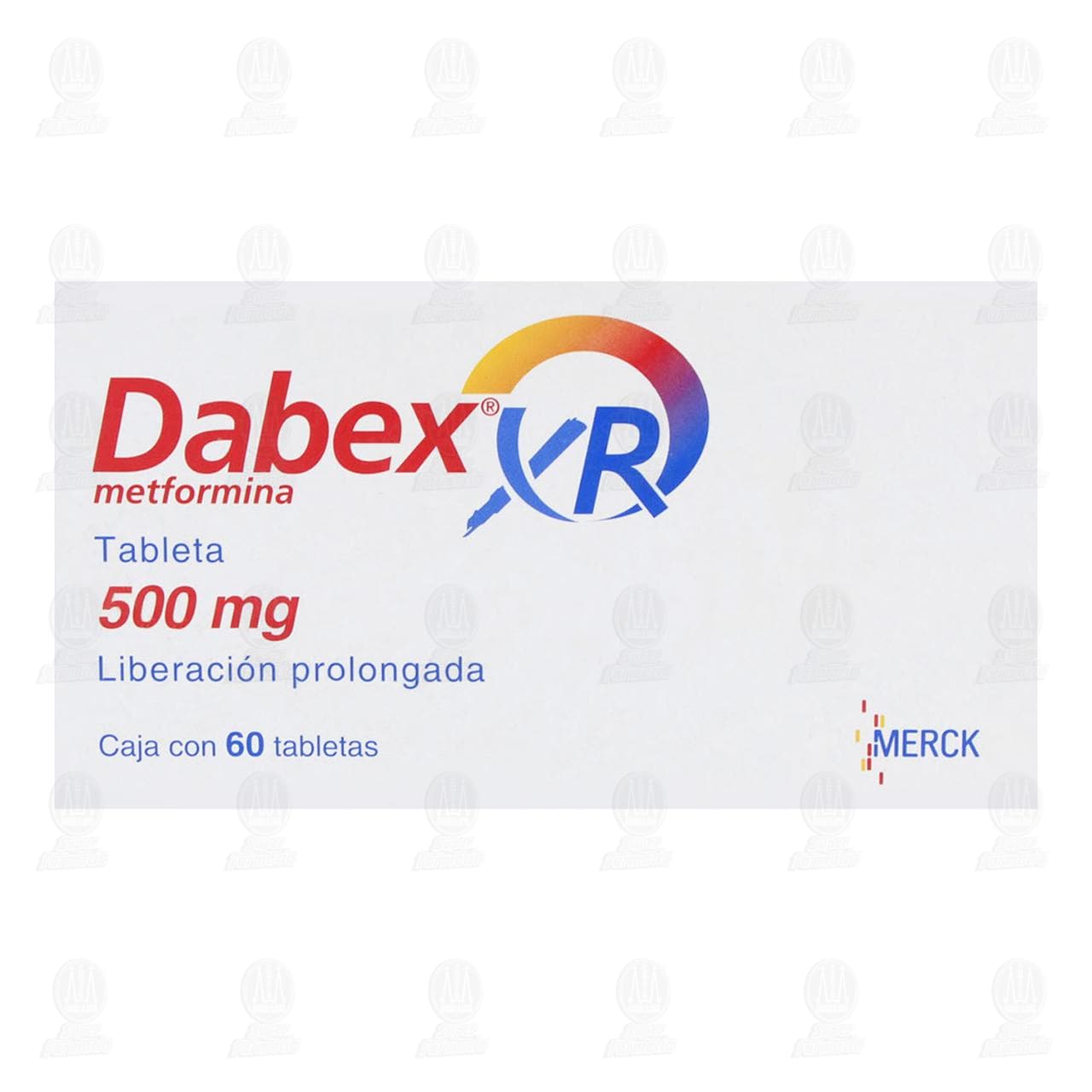 Dabex XR 500 mg, 60 Tabletas. image number 1
