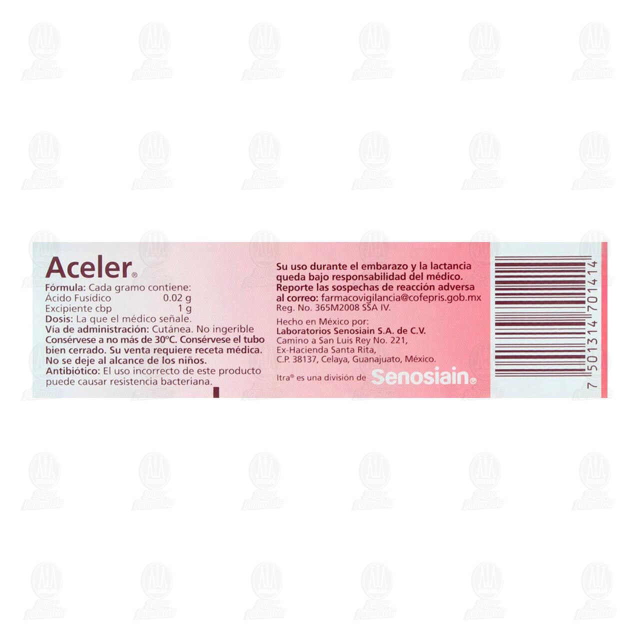 Aceler Crema 2%, 15 gr. image number 2