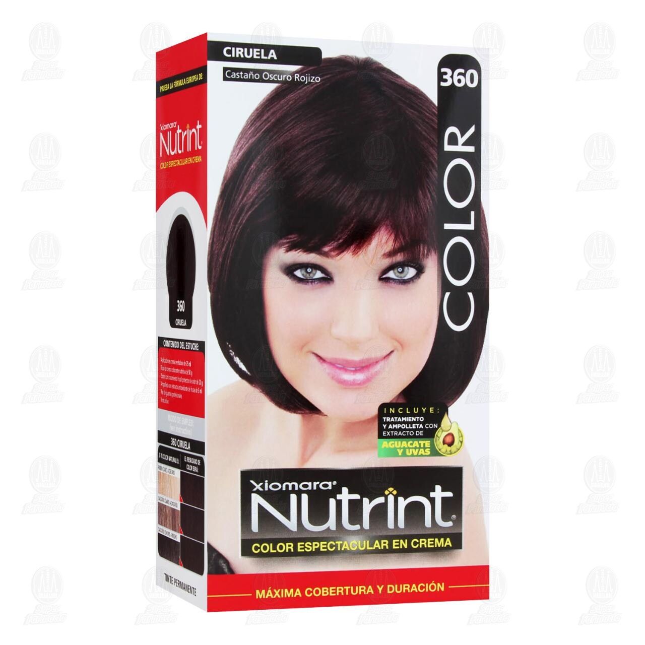 Tinte Nutrint Color Espectacular en Crema Casta&ntilde;o Oscuro Rojizo (360), 1 pz. image number 0