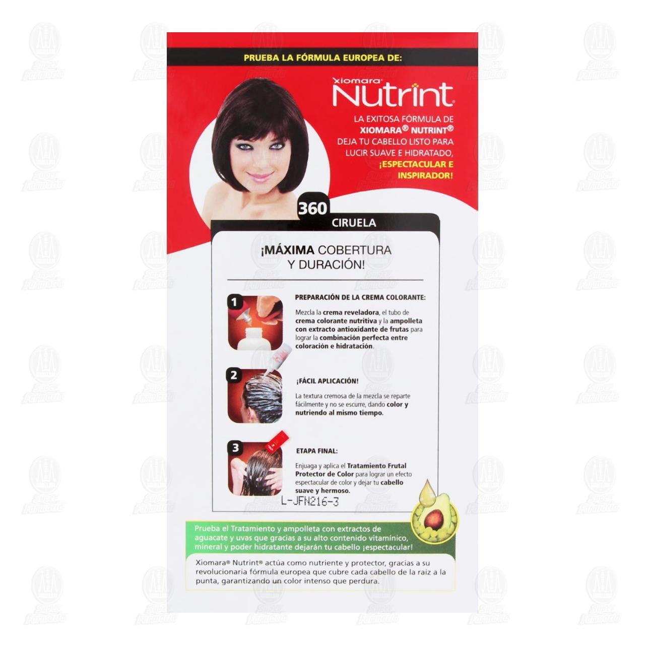 Tinte Nutrint Color Espectacular en Crema Casta&ntilde;o Oscuro Rojizo (360), 1 pz. image number 2