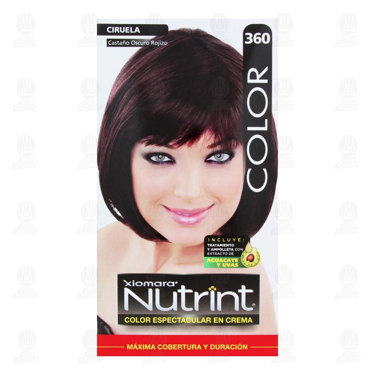 Tinte Nutrint Color Espectacular en Crema Casta&ntilde;o Oscuro Rojizo (360), 1 pz. image number 1