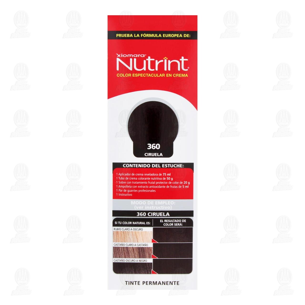 Tinte Nutrint Color Espectacular en Crema Casta&ntilde;o Oscuro Rojizo (360), 1 pz. image number 4