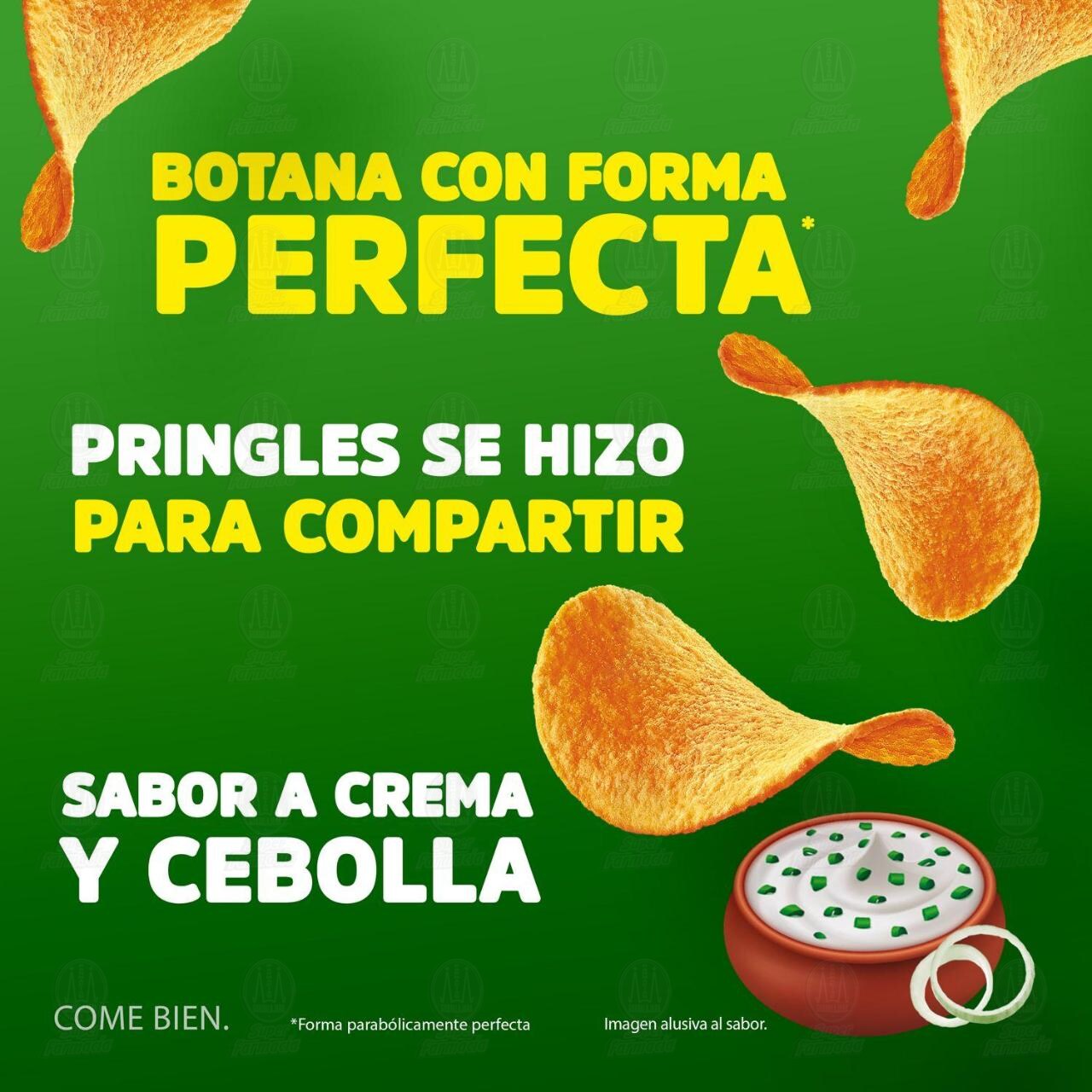 Papas Pringles Sabor a Crema y Cebolla, 40 gr. image number 3