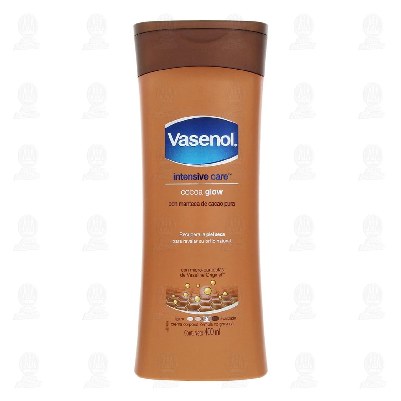 Crema Corporal Vasenol Intensive Care con Manteca de Cacao Pura, 400 ml. image number 1