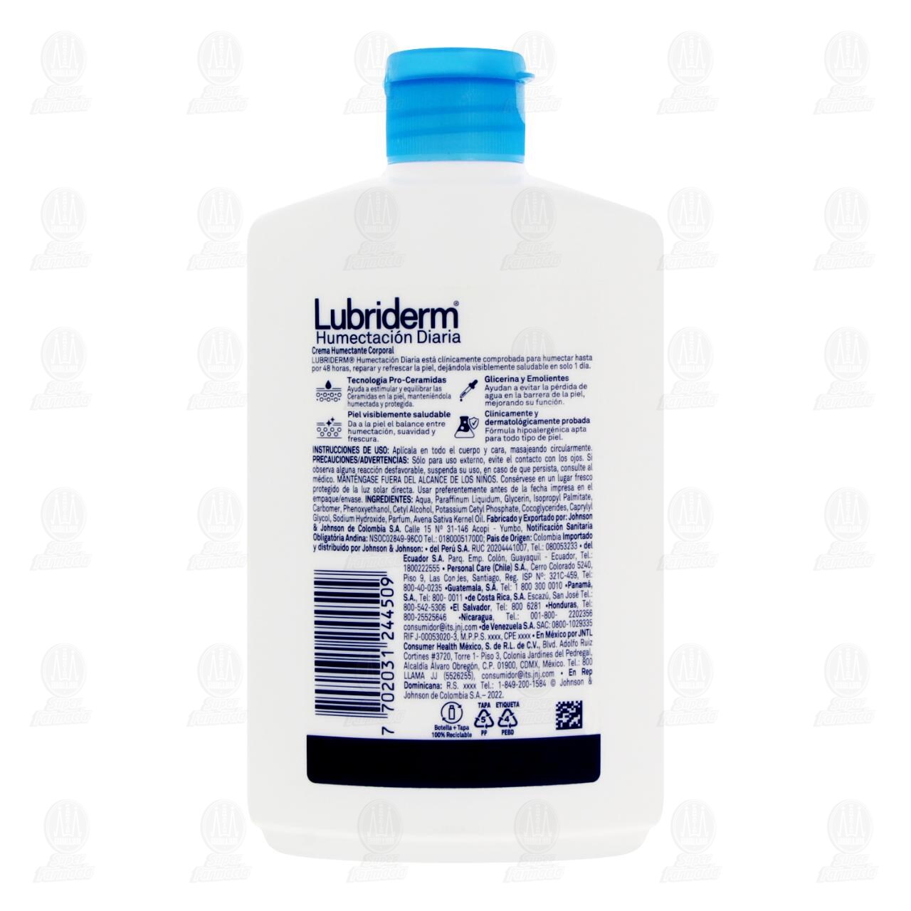Crema Corporal Lubriderm Humectaci&oacute;n Diaria, 400 ml. image number 2
