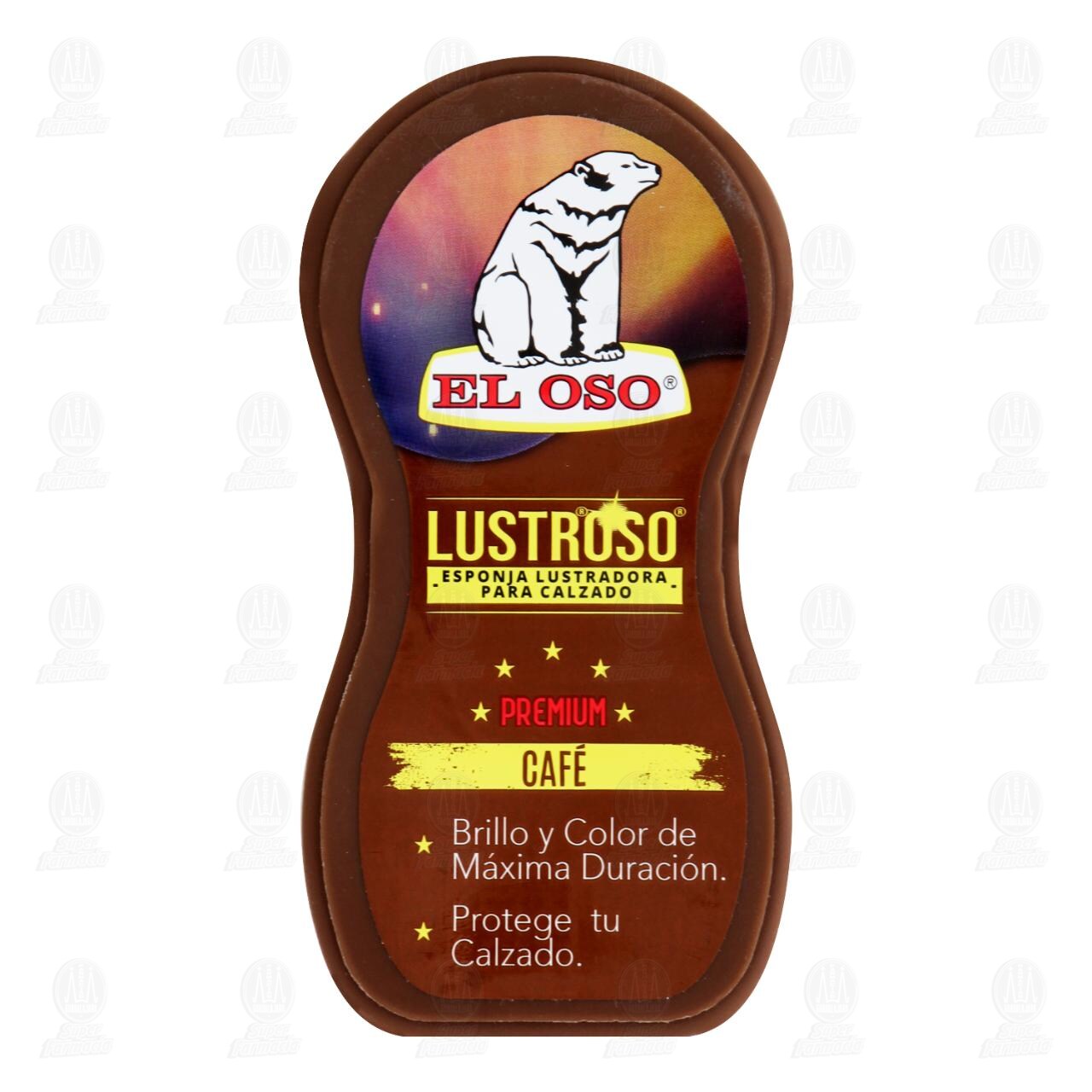 Esponja Lustradora El Oso Lustroso Premium para Calzado Café, 1 pz. image number 0