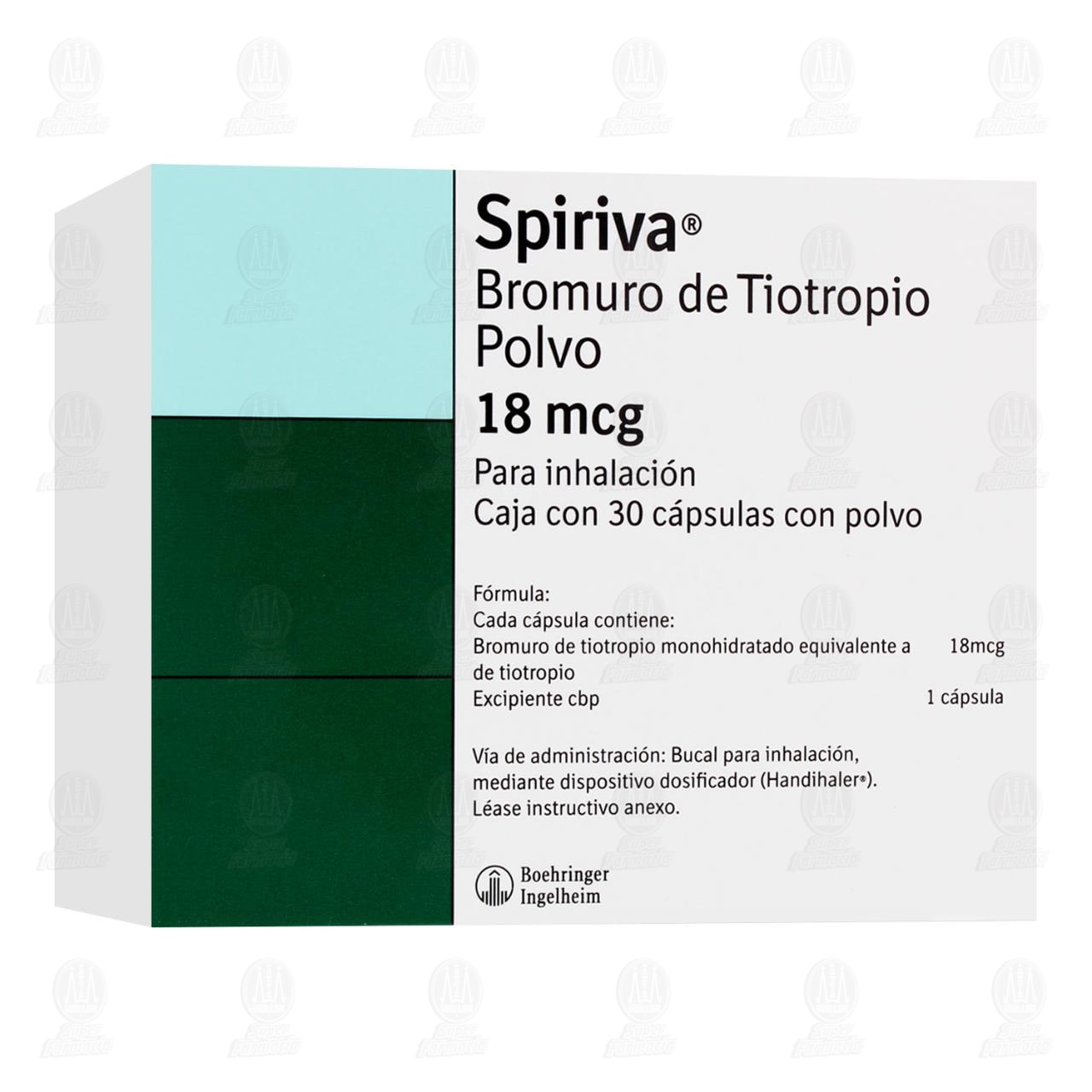 Spiriva 18 mcg Polvo, 30 C&aacute;psulas para Inhalaci&oacute;n. image number 0