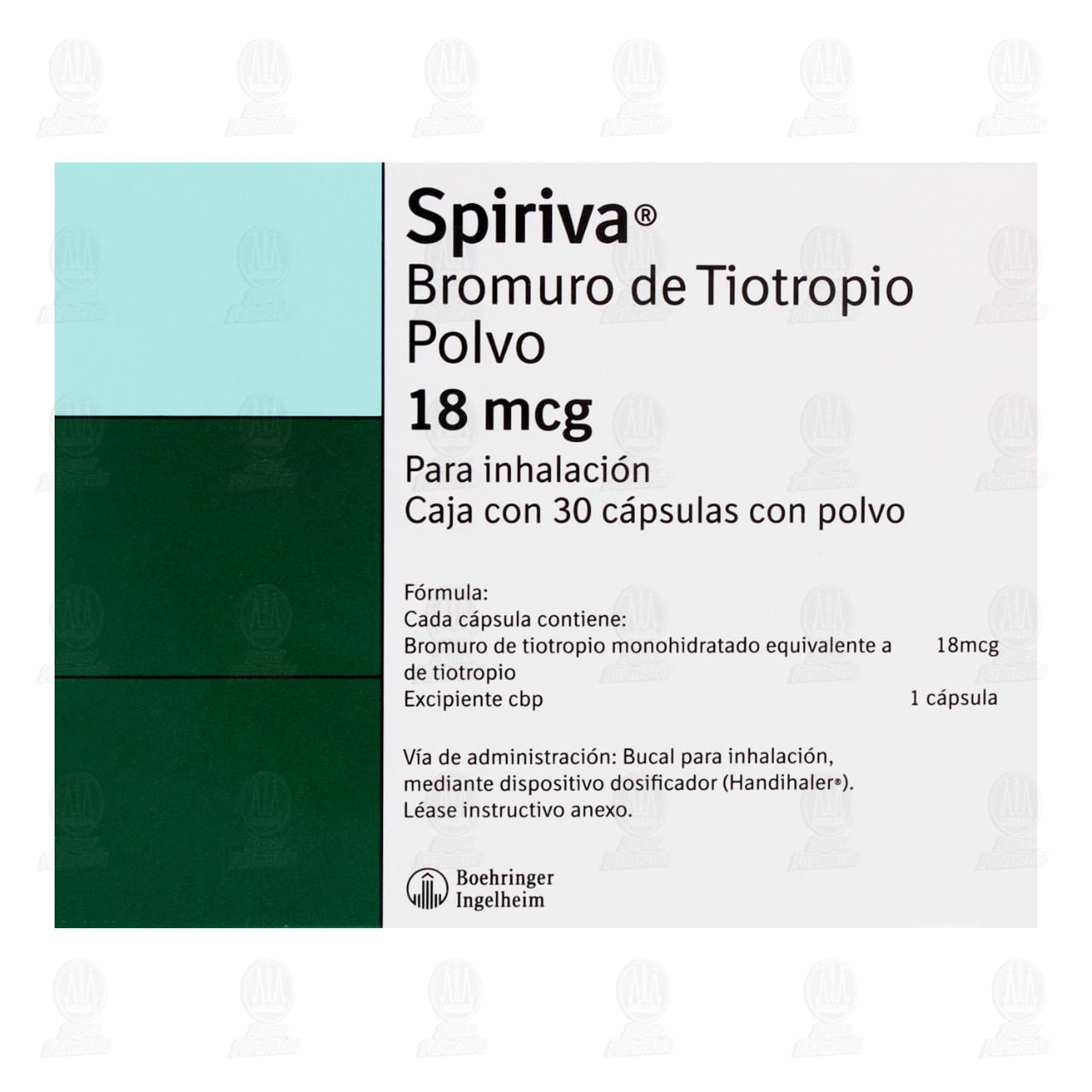 Spiriva 18 mcg Polvo, 30 C&aacute;psulas para Inhalaci&oacute;n. image number 1