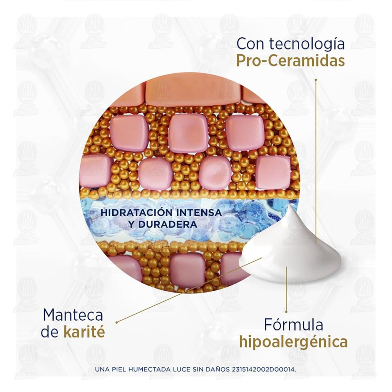 Crema Corporal Lubriderm Reparaci&oacute;n Intensiva, 400 ml. image number 3