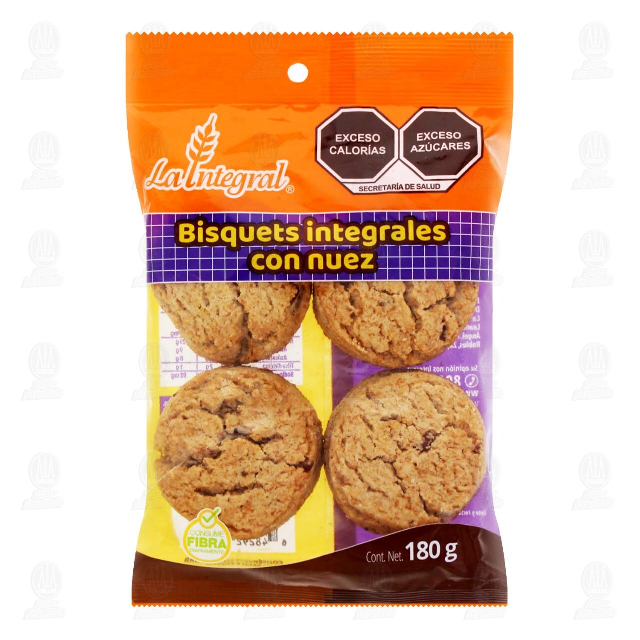 Bisquets La Integral con Nuez, 180 gr. image number 0