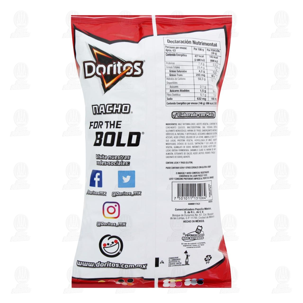 Botana Doritos Nacho, 146 gr. image number 1