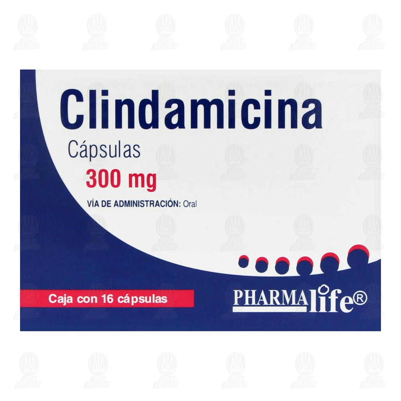 Clindamicina 300 mg, 16 C&aacute;psulas Pharmalife. image number 1