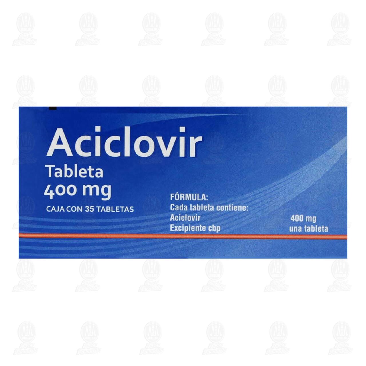 Aciclovir 400 mg, 35 Tabletas Pharmalife. image number 2