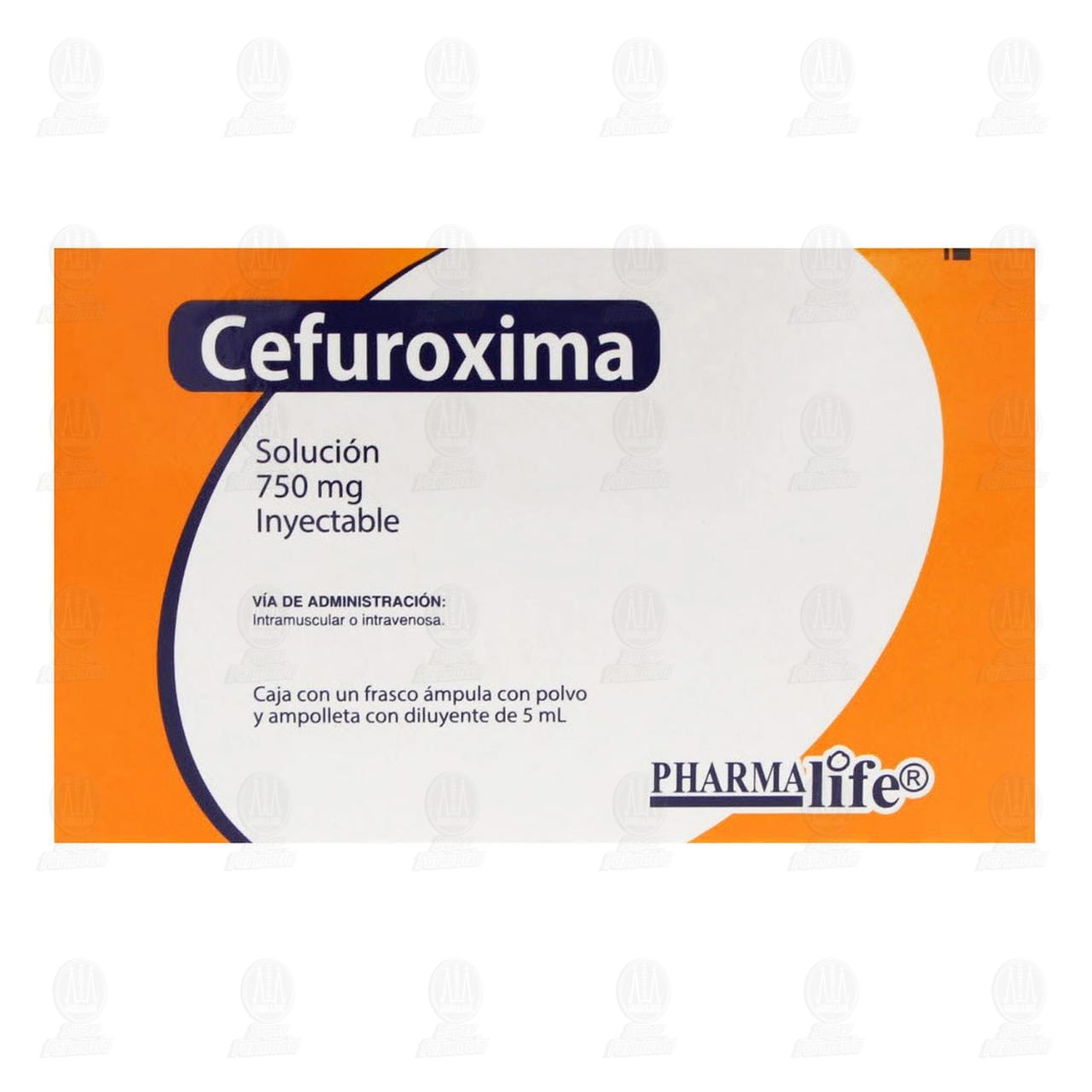 Cefuroxima 750 mg, 5ml Ampolletas Pharmalife. image number 1