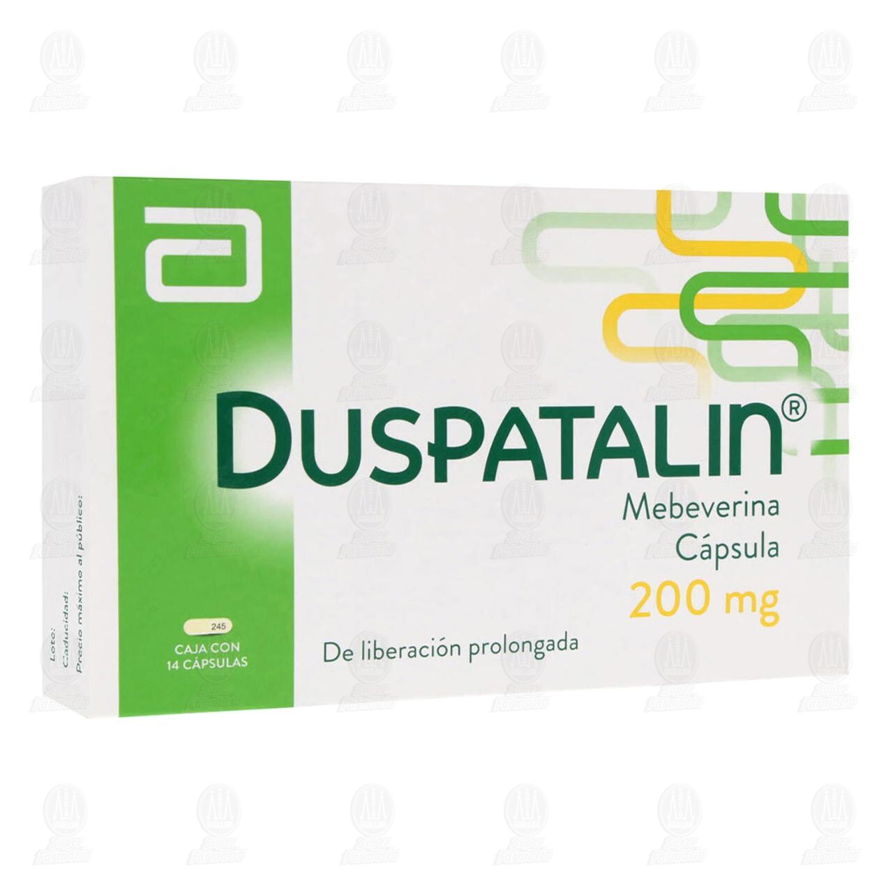 Duspatalin 200 mg, 14 C&aacute;psulas. image number 0