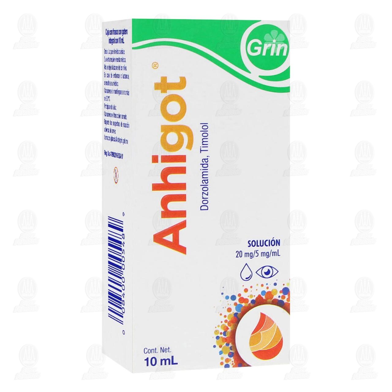 Anhigot 20mg/5mg, Soluci&oacute;n Gotas 10 ml. image number 0