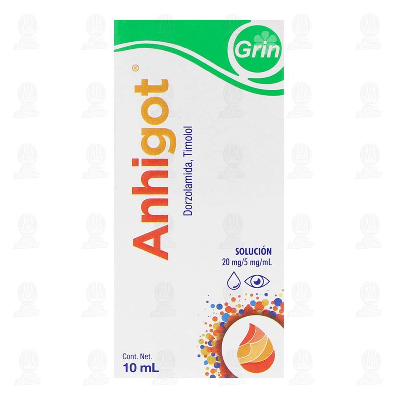 Anhigot 20mg/5mg, Soluci&oacute;n Gotas 10 ml. image number 1