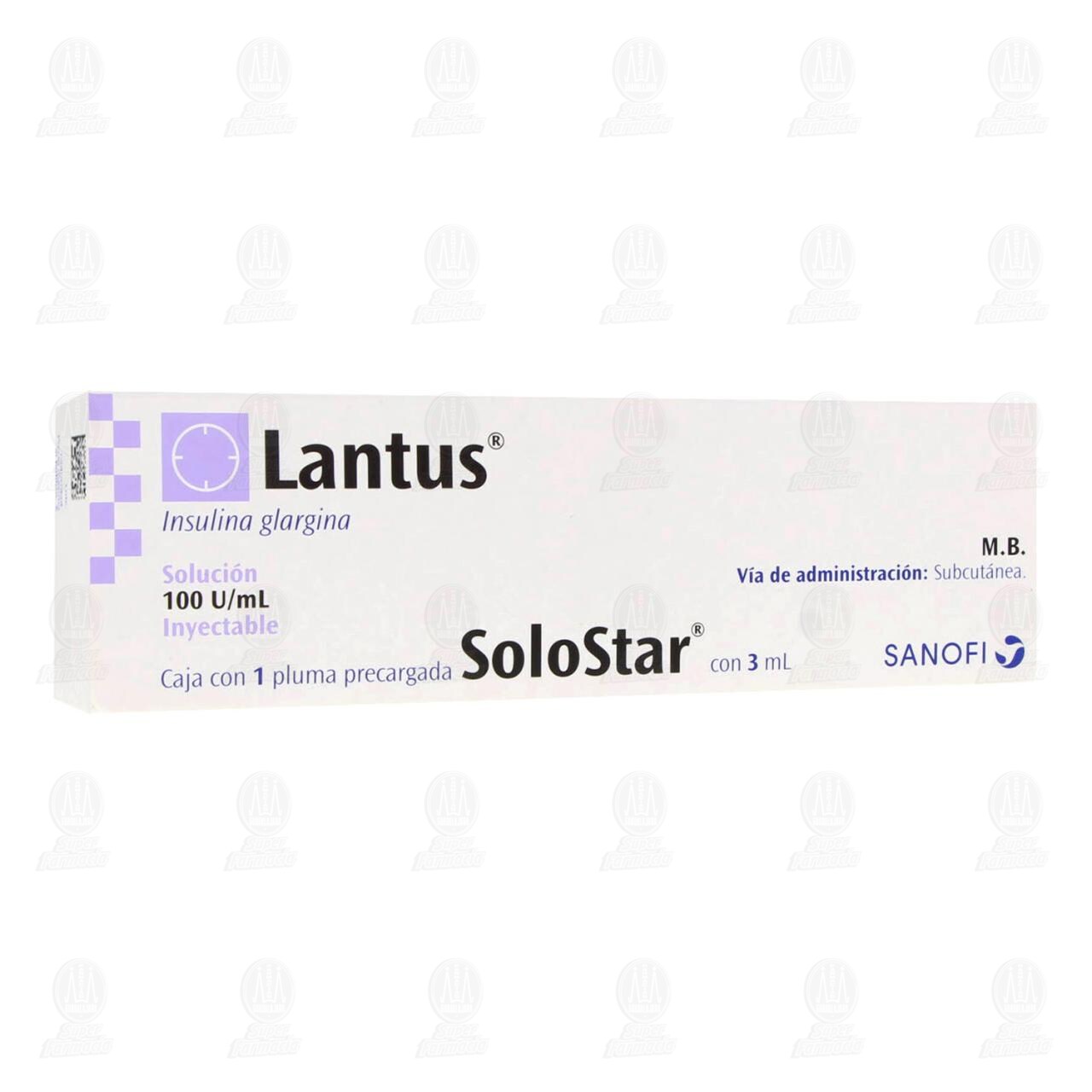 Lantus SoloStar 100U/ml Soluci&oacute;n Inyectable Pluma Precargada, 3 ml. image number 0