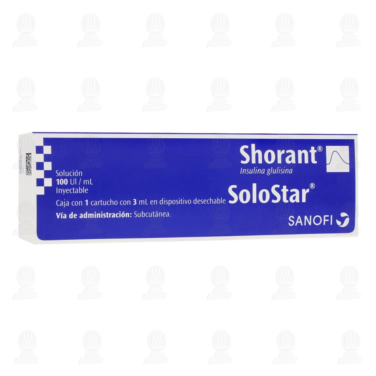 Shorant SoloStar 100UI/ml Soluci&oacute;n Inyectable Cartucho en Dispositivo, 3 ml. image number 0
