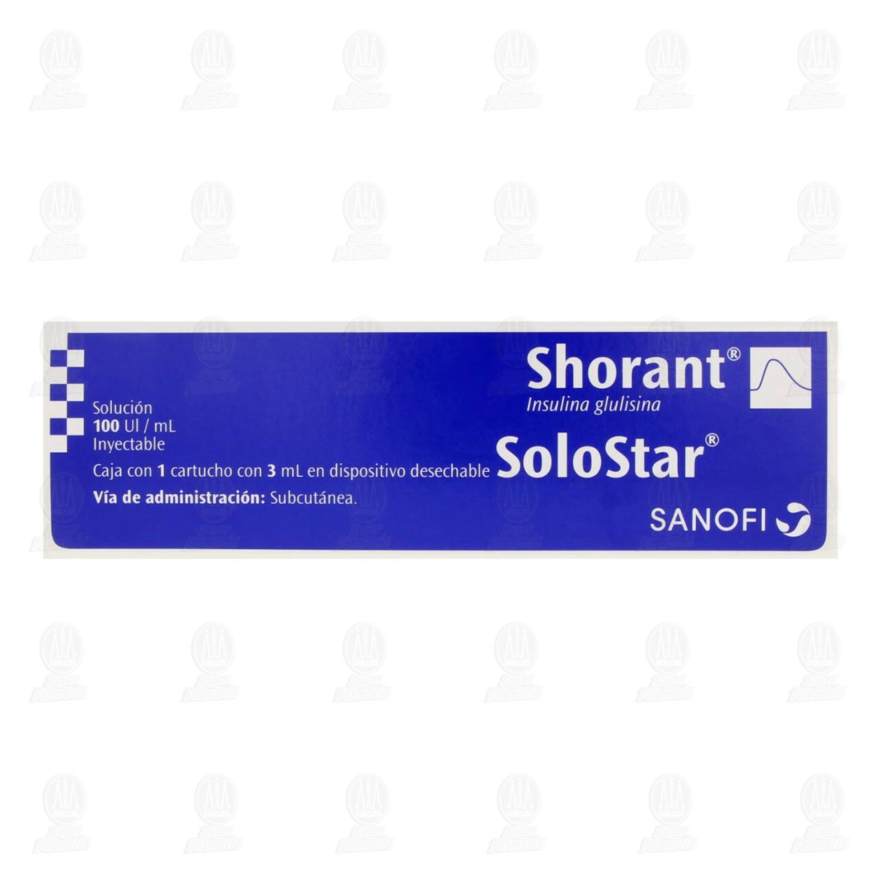 Shorant SoloStar 100UI/ml Soluci&oacute;n Inyectable Cartucho en Dispositivo, 3 ml. image number 1