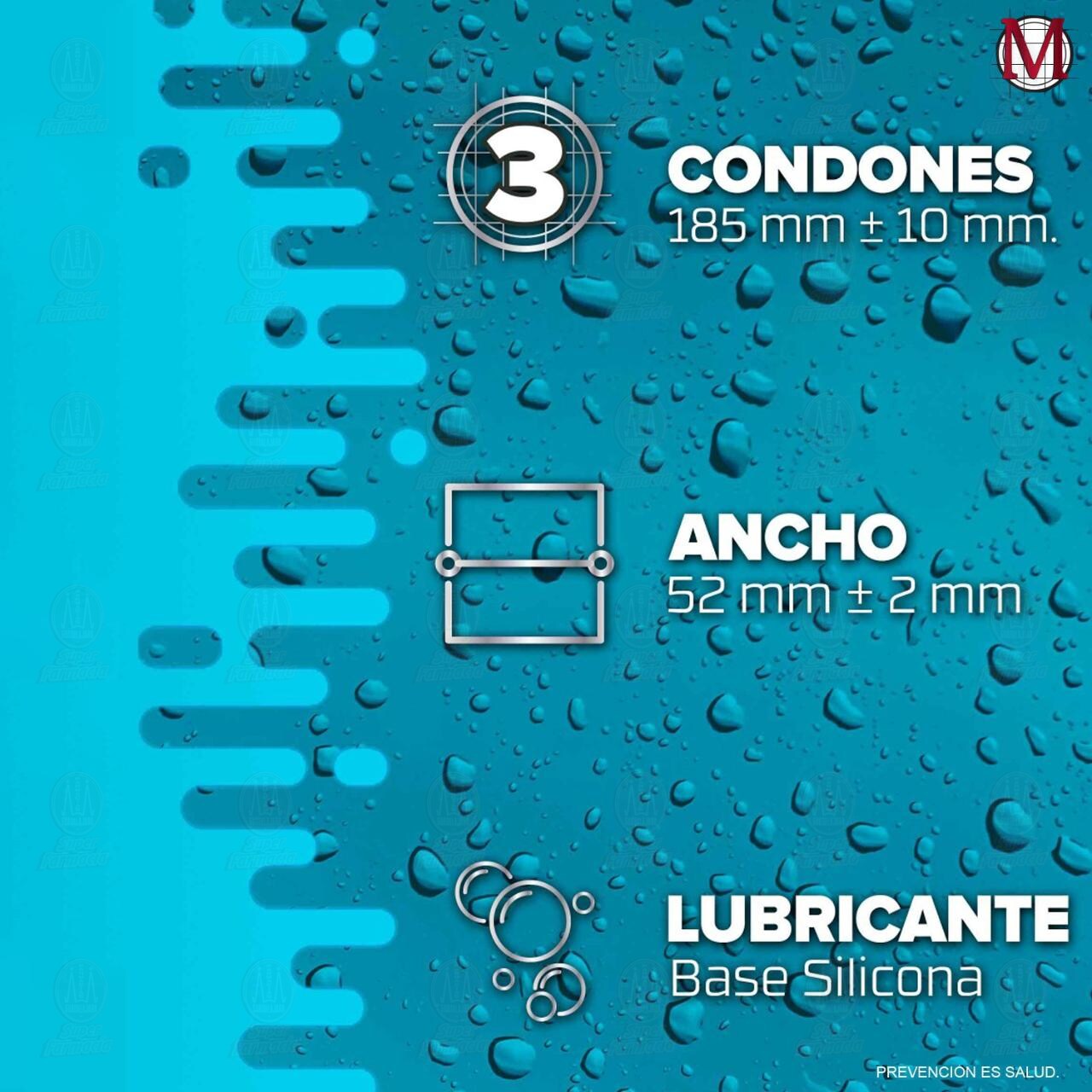M Ultra Sensibles Preservativos, 3 pzas. image number 2
