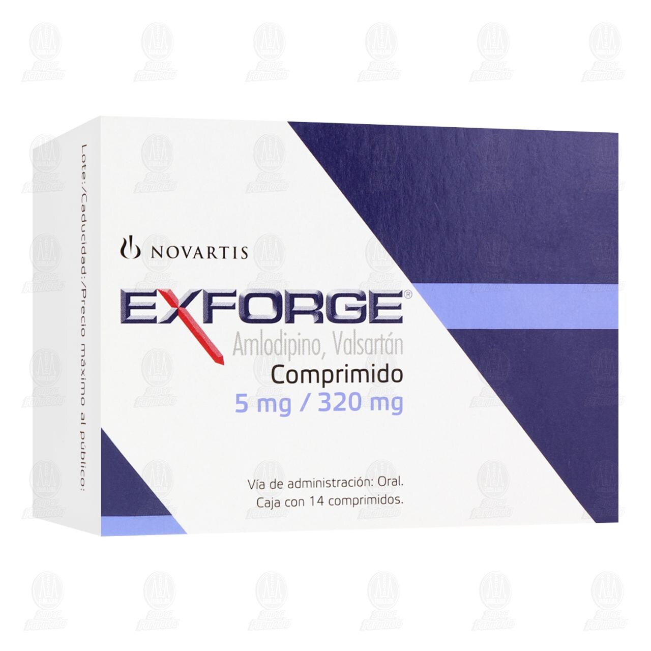 Exforge 5mg/320mg, 14 Comprimidos.